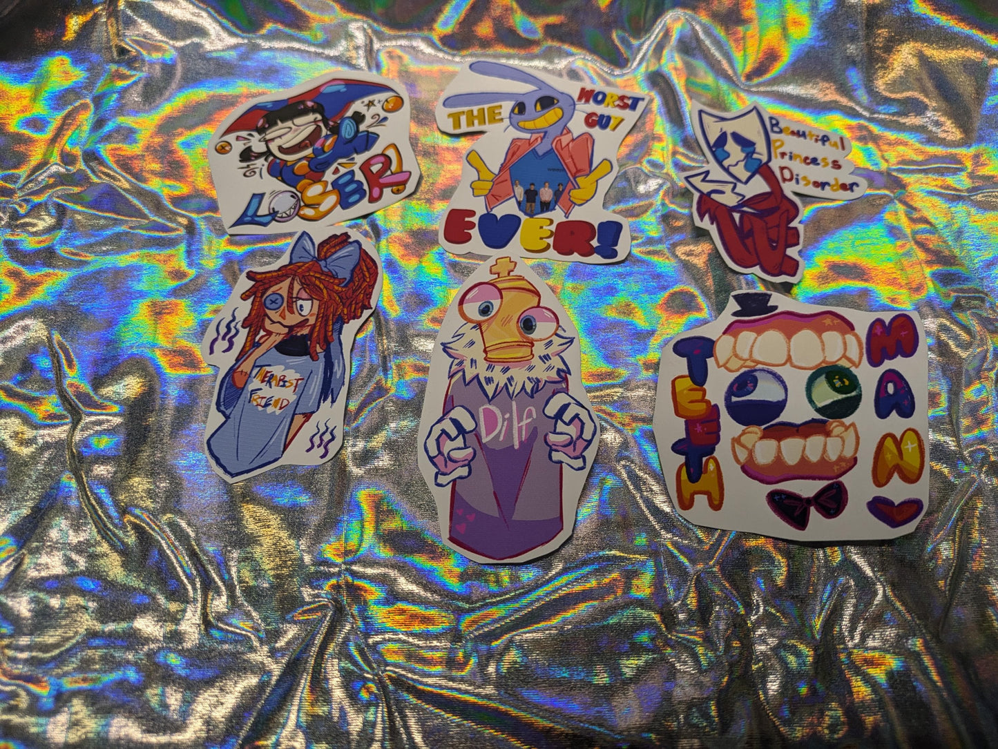 Amazing Digital Circus sticker set