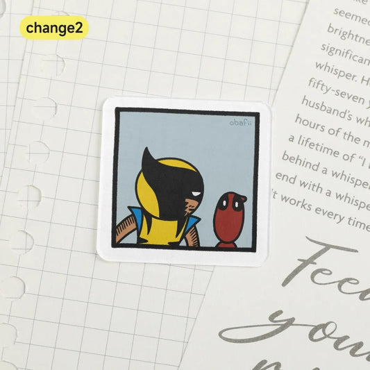 Poolverine Comic Lenticular Sticker