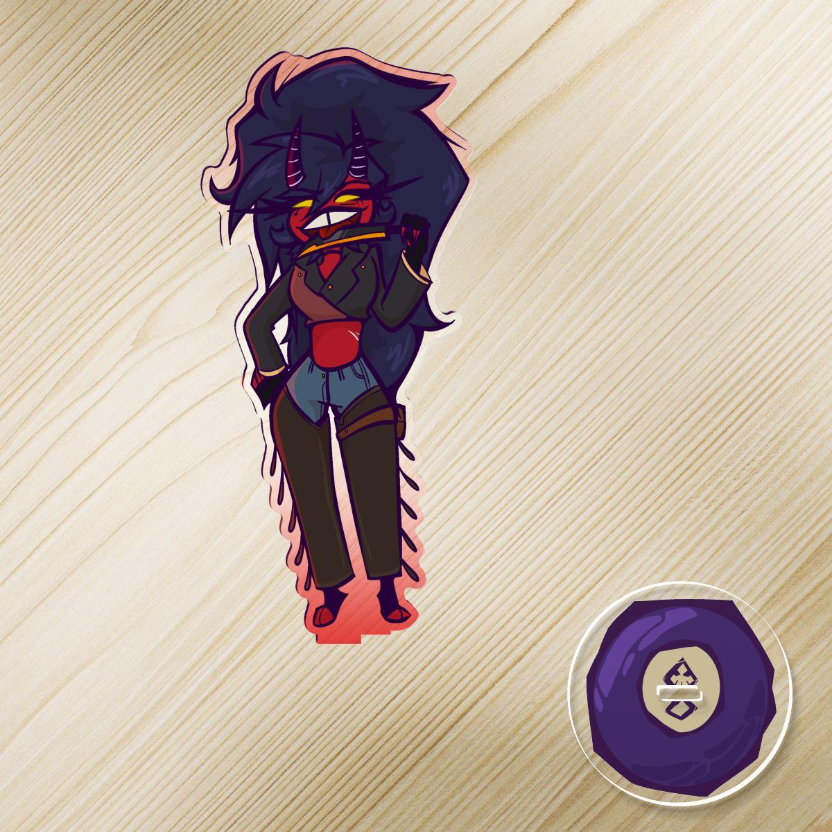 PRE-ORDER|| Helluva Boss Ghost F**kers Flashback Millie 7" acrylic standee