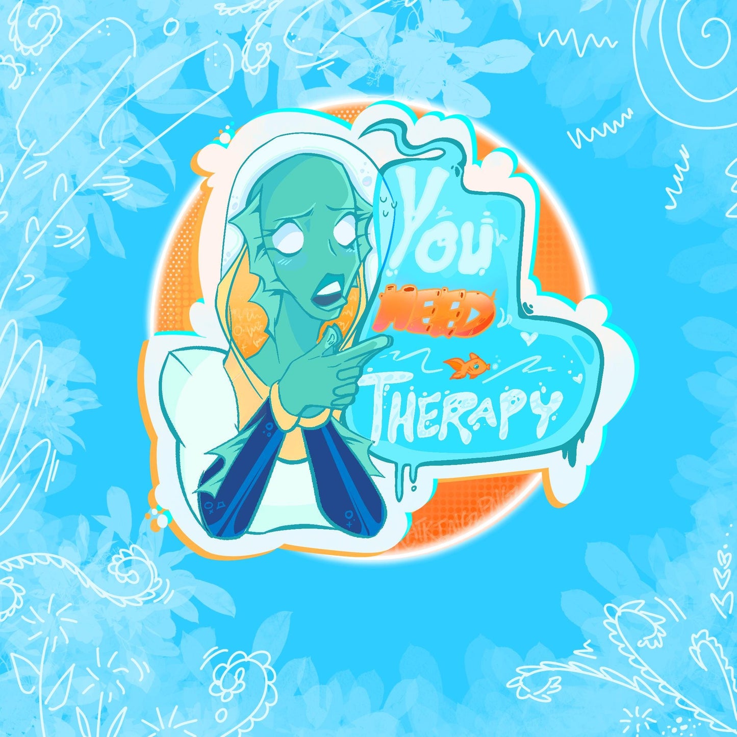 PREORDER|| Creature Commandos "Therapy Nina" 4" Acrylic Charm