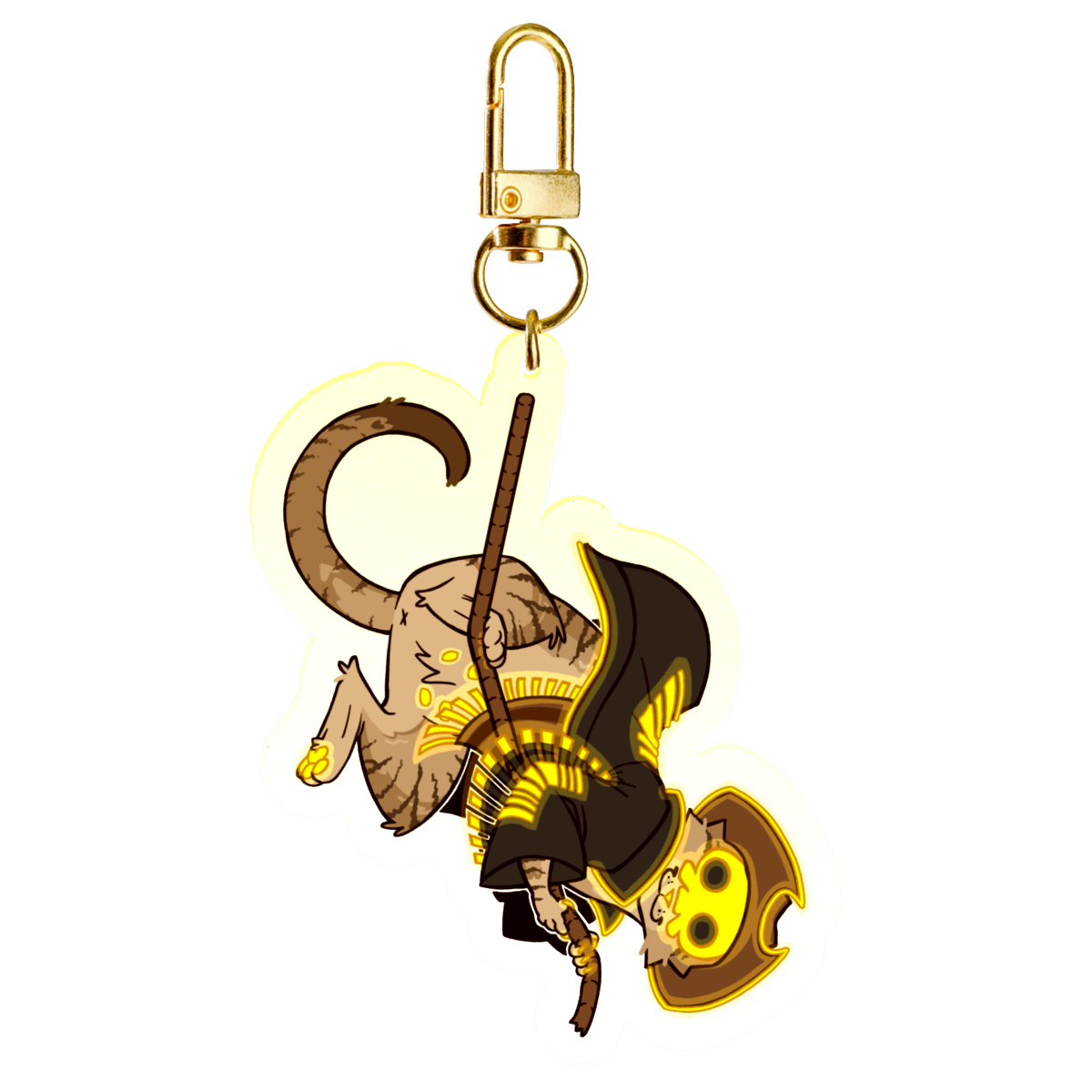 Hanging Kitty Jacob 7cm Acrylic Charm Keychain | The Living Tombstone OC
