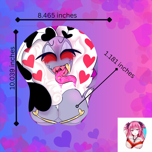 PREORDER|| Valentino Hazbin Hotel 3D wrist rest mousepad