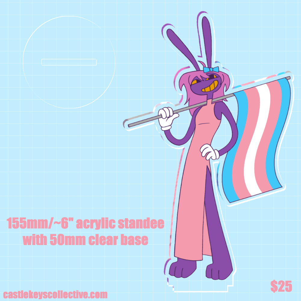 PREORDER | TADC Jax Trans Pride 155mm/~6" Acrylic Standee