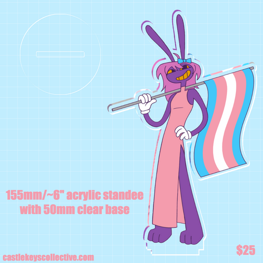 PREORDER | TADC Jax Trans Pride 155mm/~6" Acrylic Standee