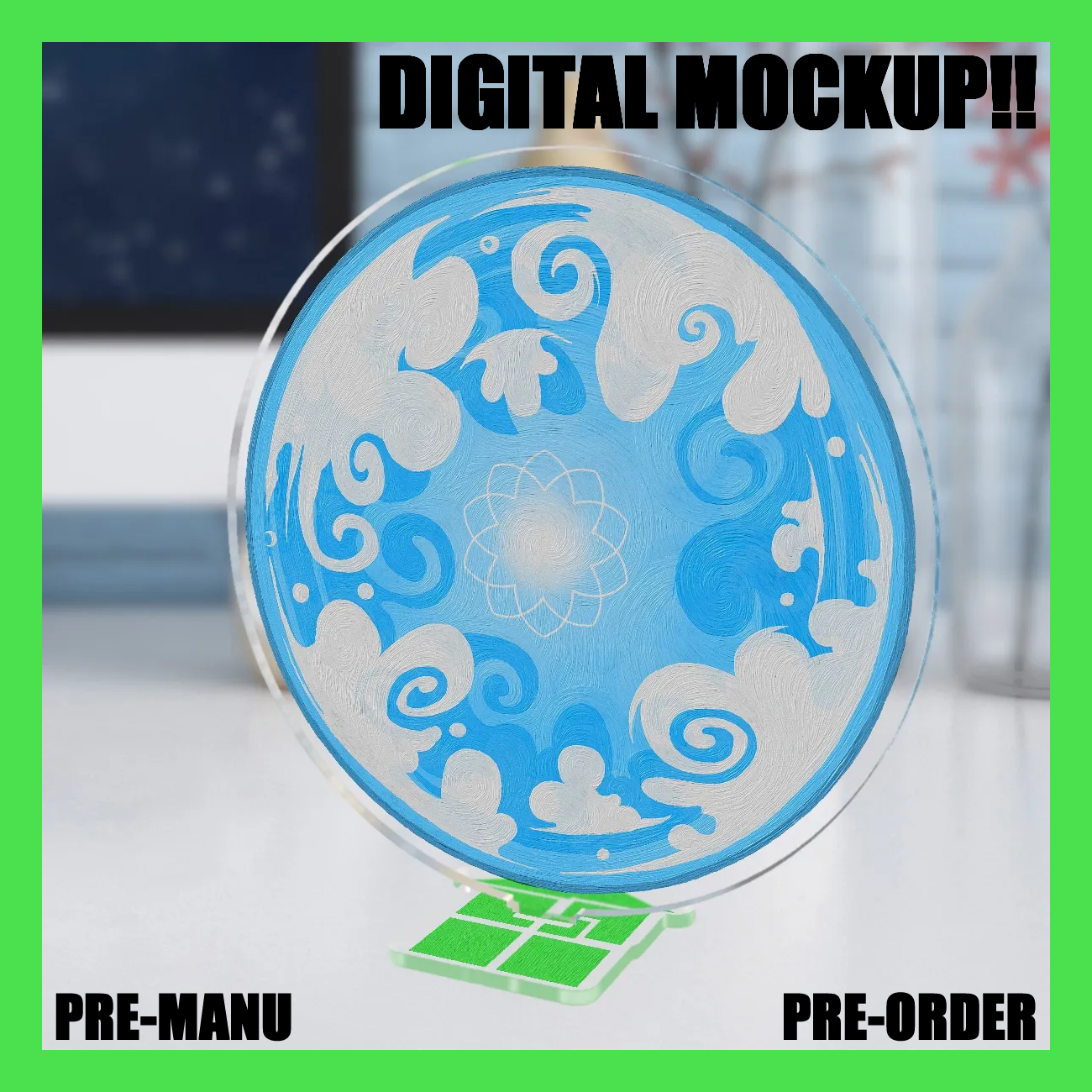 Painted Skaia 15cm (~6in) Acrylic Standee with Sburb base