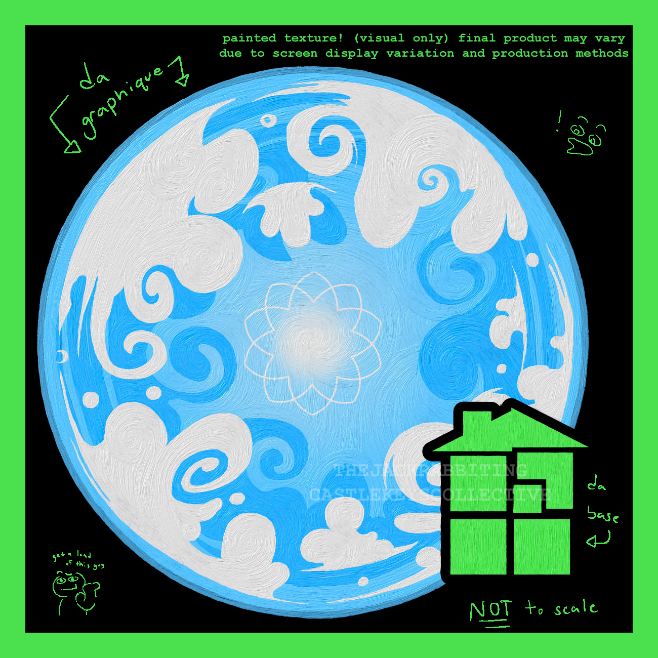 Painted Skaia 15cm (~6in) Acrylic Standee with Sburb base