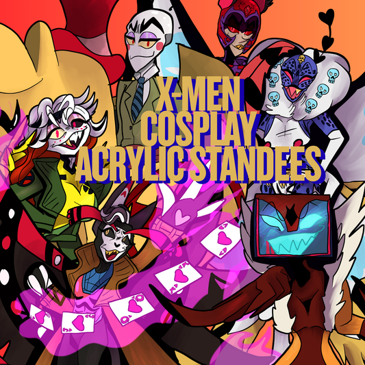 Hazbin Hotel x X-men cosplay 7.5inch acrylic standees