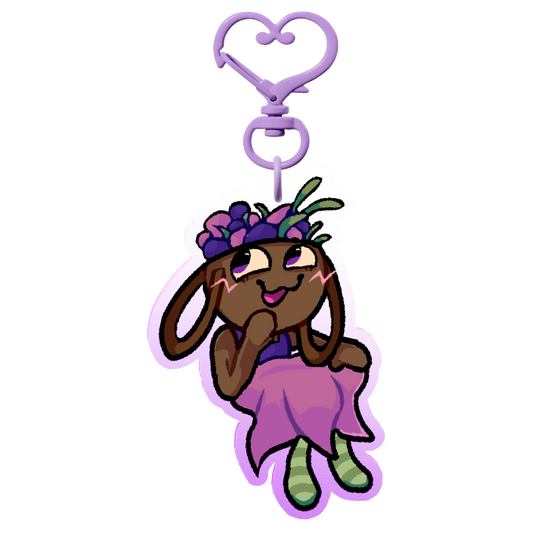 PREORDER | Dandy's World Bassie 7cm Acrylic Charm Keychain