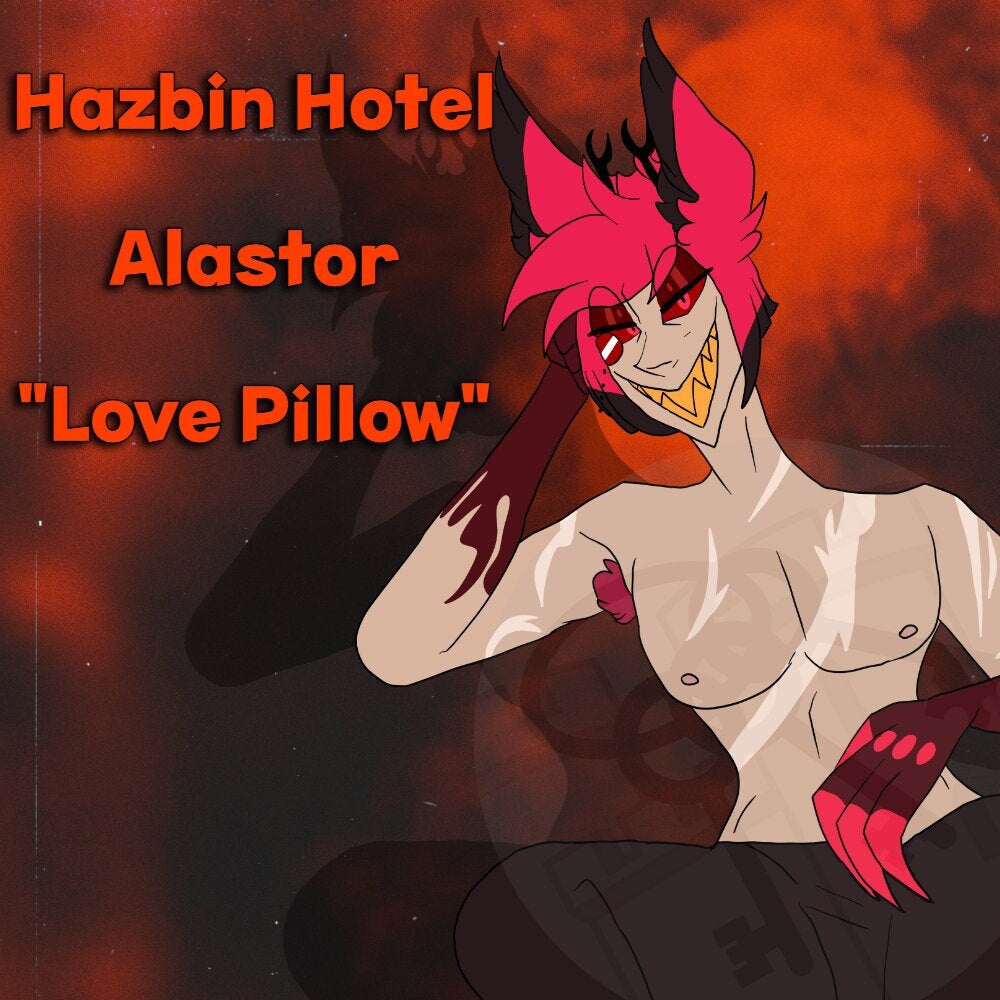PRE-ORDER| Hazbin Hotel Alastor "Love Pillow" shaped throw pillow