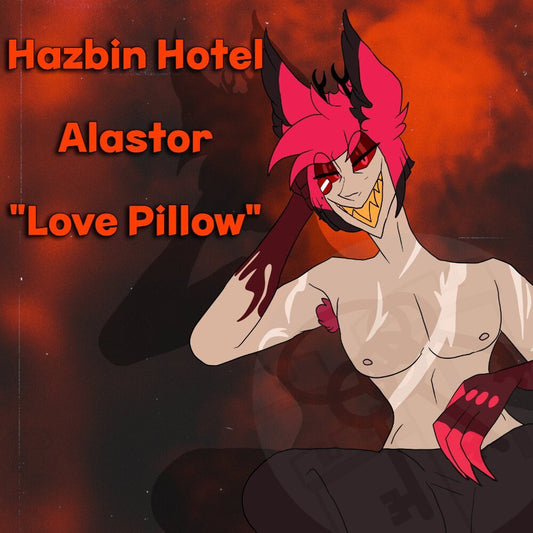 PRE-ORDER| Hazbin Hotel Alastor "Love Pillow" shaped throw pillow