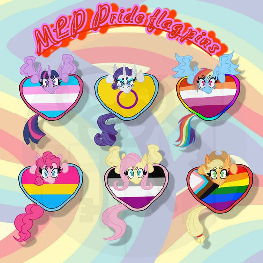 PRE-ORDER| Mlp pride acrylic pins
