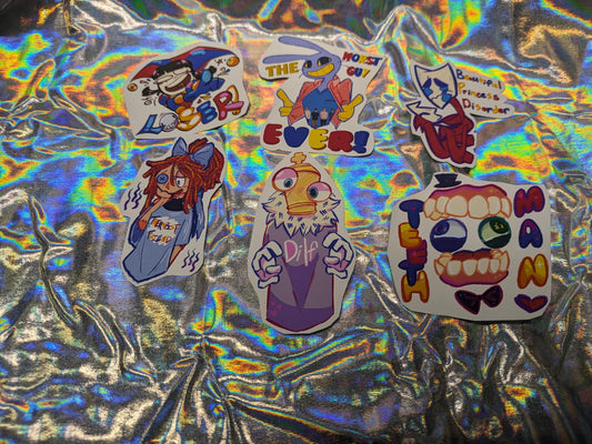Amazing Digital Circus sticker set