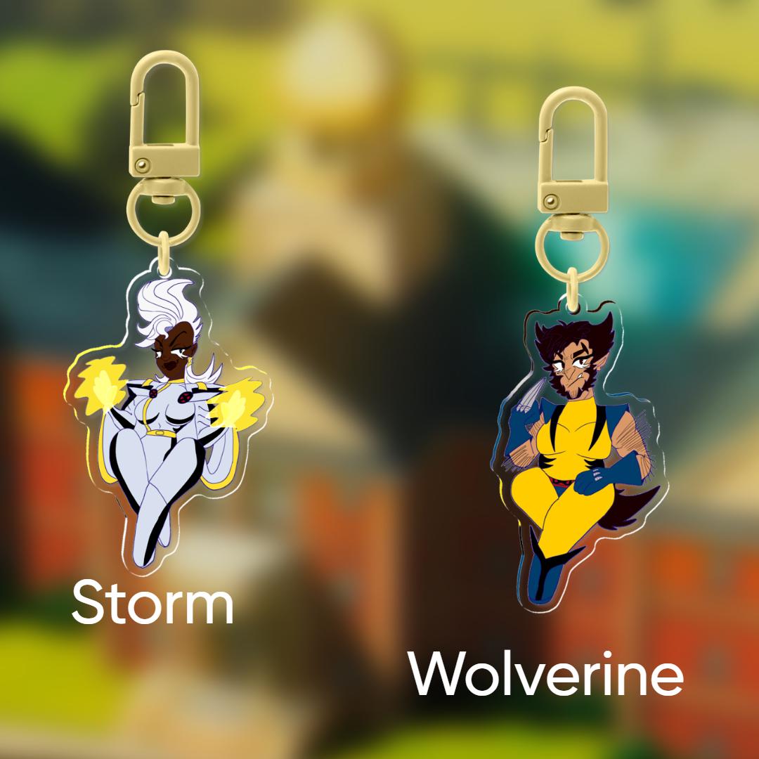 PRE-ORDER||X-men & OCs Acrylic charms