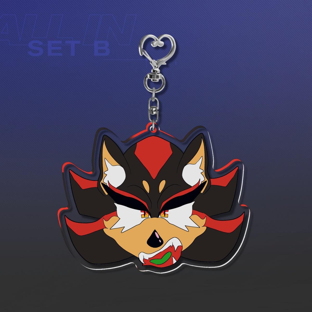 PREORDER|| Sonic and Shadow 3" acrylic charms