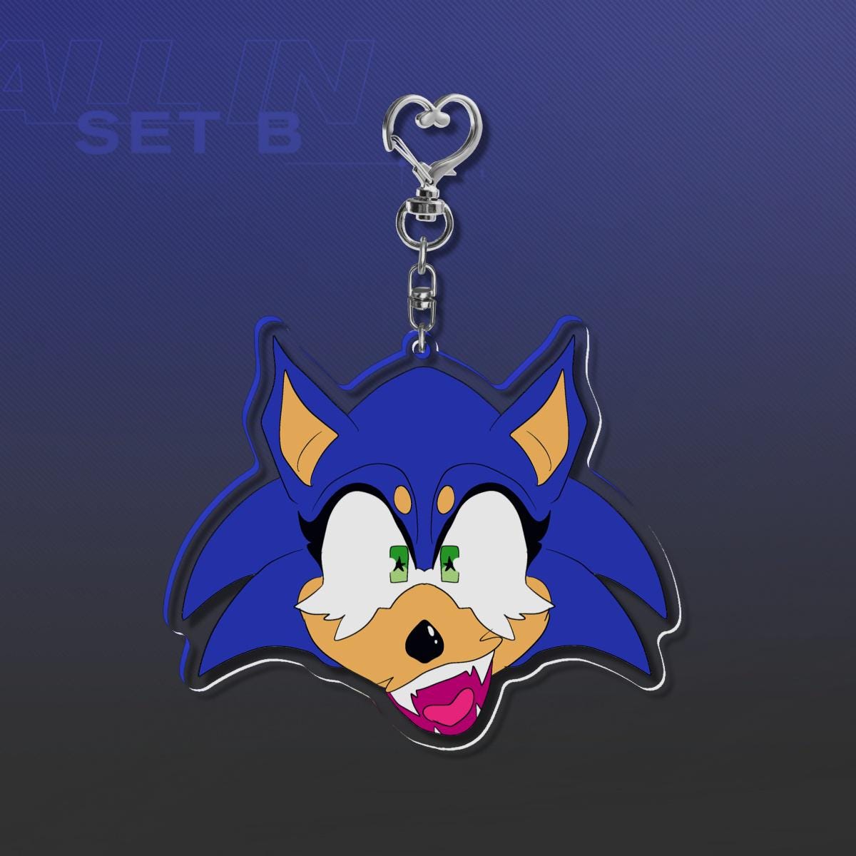 PREORDER|| Sonic and Shadow 3" acrylic charms