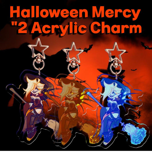 PRE-ORDER|| Overwatch Halloween Mercy 2inch Acrylic charm