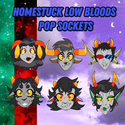 PRE-ORDER|| Homestuck Low Blood trolls phone grips
