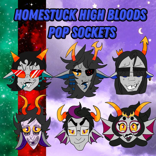PRE-ORDER|| Homestuck High Blood trolls phone grips