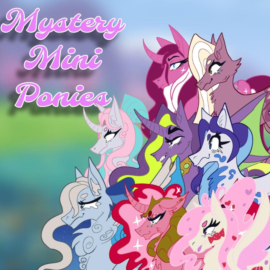 PRE-ORDER|| My Little Pony Gacha Mystery Mini and pick Ponies Wave 1 Miniature 50mm Standee