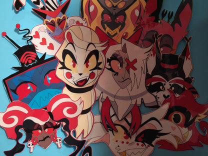 Vees Pack!| Hazbin Hotel vinyl hand cut stickers