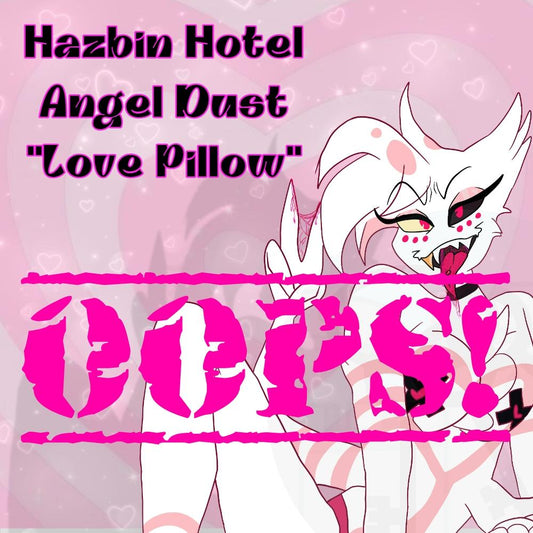 Made to order| Hazbin Hotel Angel Dust OOPS! "Love Pillow" shaped throw pillow