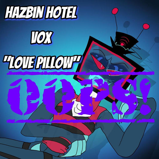 Made to order| Hazbin Hotel Vox Oops!"Love Pillow" shaped throw pillow