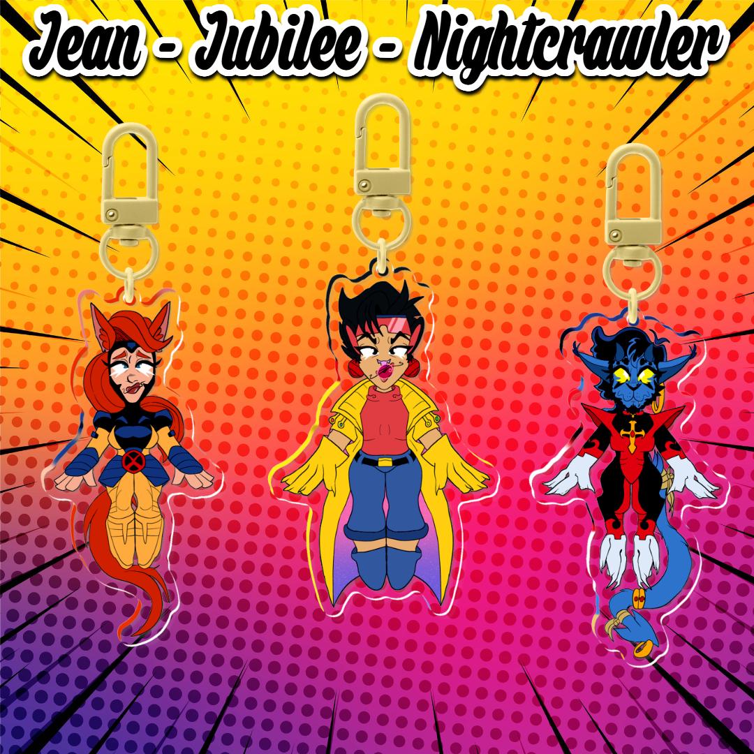 PRE-ORDER|| X-Men Kemonomimi style 3.5" acrylic charms