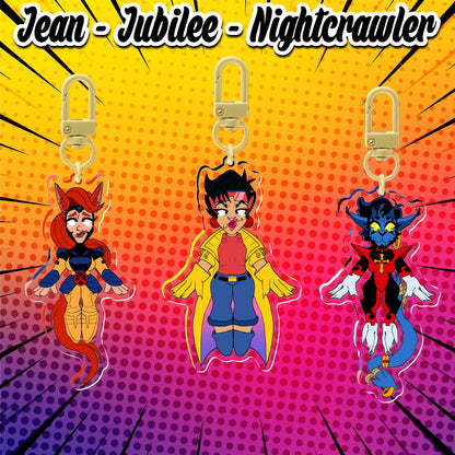 PRE-ORDER|| X-Men Kemonomimi style 3.5" acrylic charms