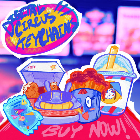 PREORDER|| The Amazing Digital Circus Fast Food Acrylic charms