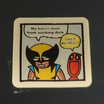 Poolverine Comic Lenticular Sticker