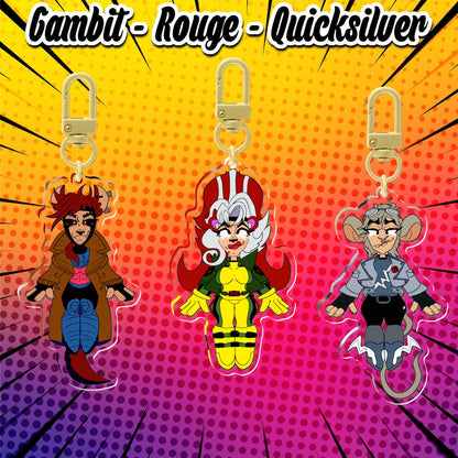 PRE-ORDER|| X-Men Kemonomimi style 3.5" acrylic charms