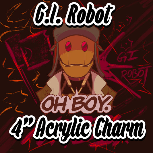 PREORDER|| Creature Commandos G.I. Robot "Oh Boy..." 4" Acrylic Charm