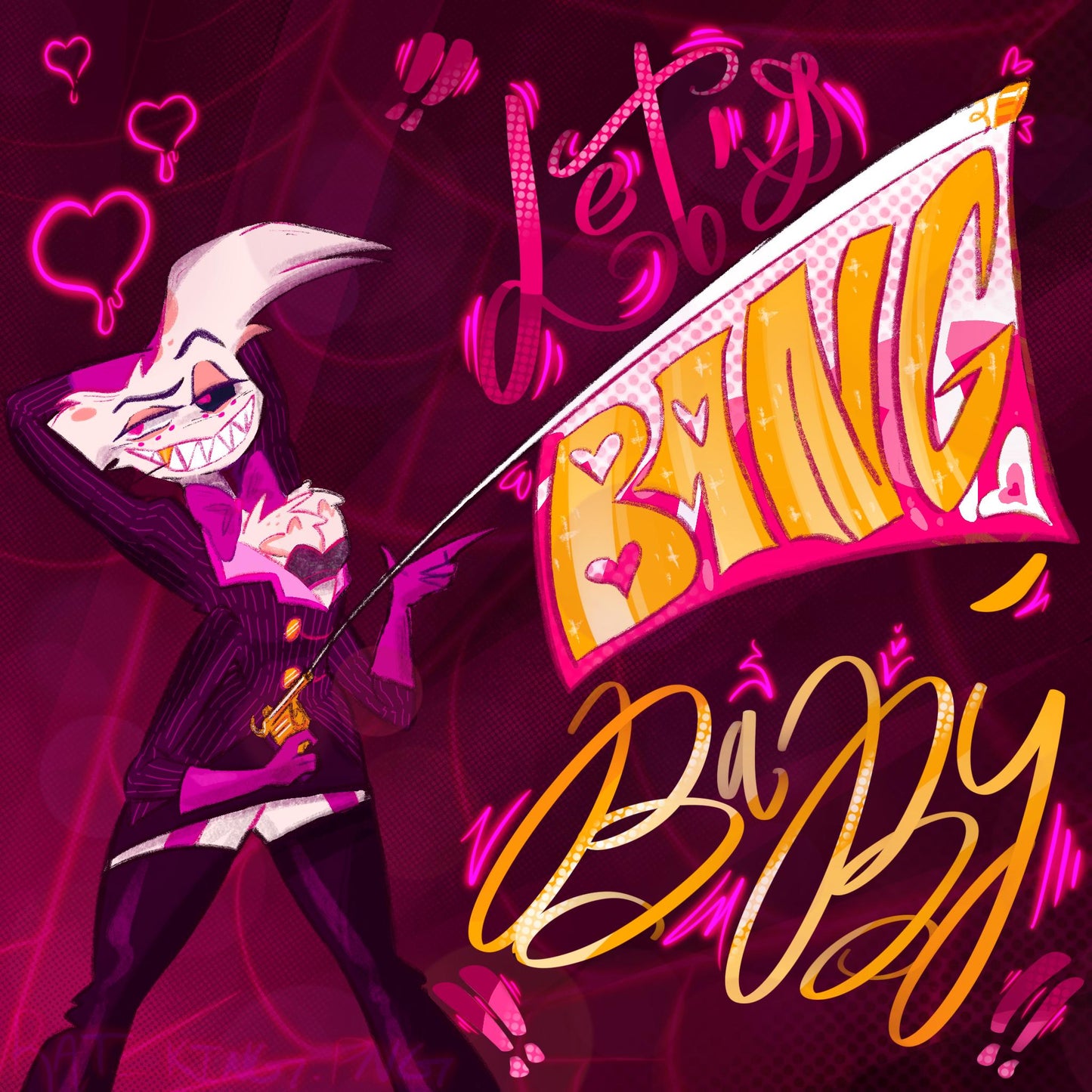 PREORDER|| Angel Dust "Bang,Baby" 10 x 10 Print