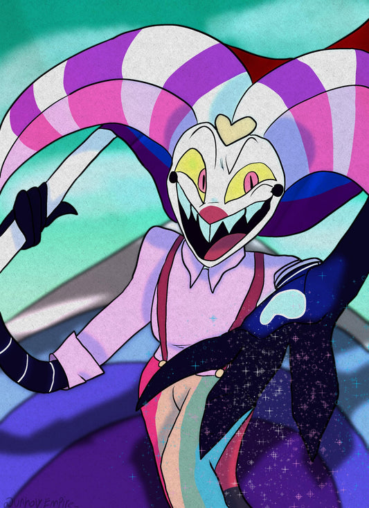 PREORDER|| Helluva Boss Fizzarolli " Fizzy Pride" 8.5" x 11" Print