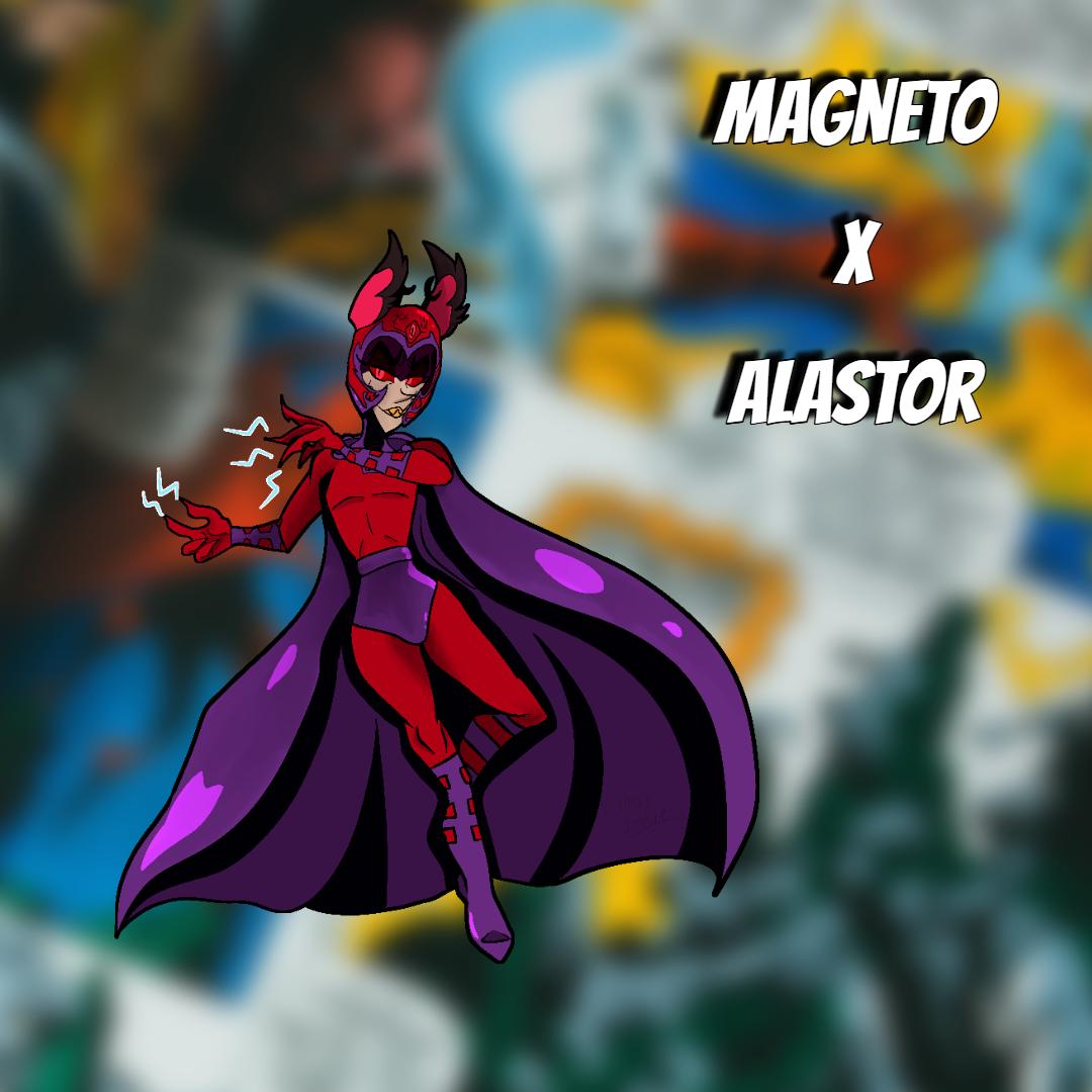 PREORDER|| Hazbin Hotel X X-men Acylic 4" cosplay crossover pins