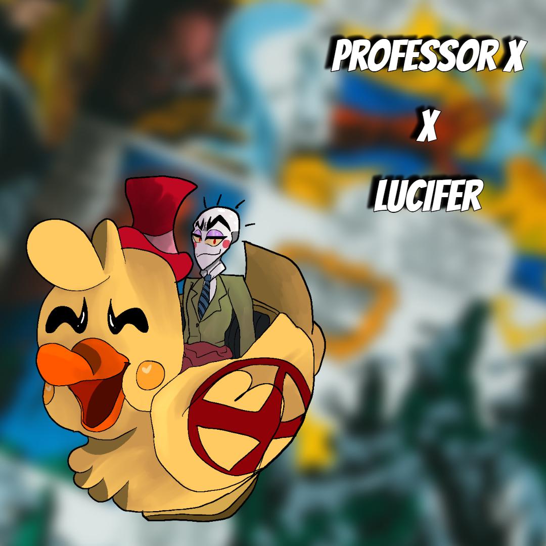 PREORDER|| Hazbin Hotel X X-men Acylic 4" cosplay crossover pins