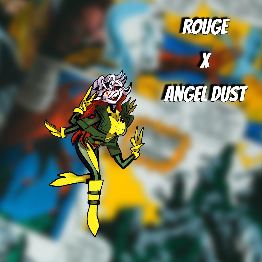 PREORDER|| Hazbin Hotel X X-men Acylic 4" cosplay crossover pins