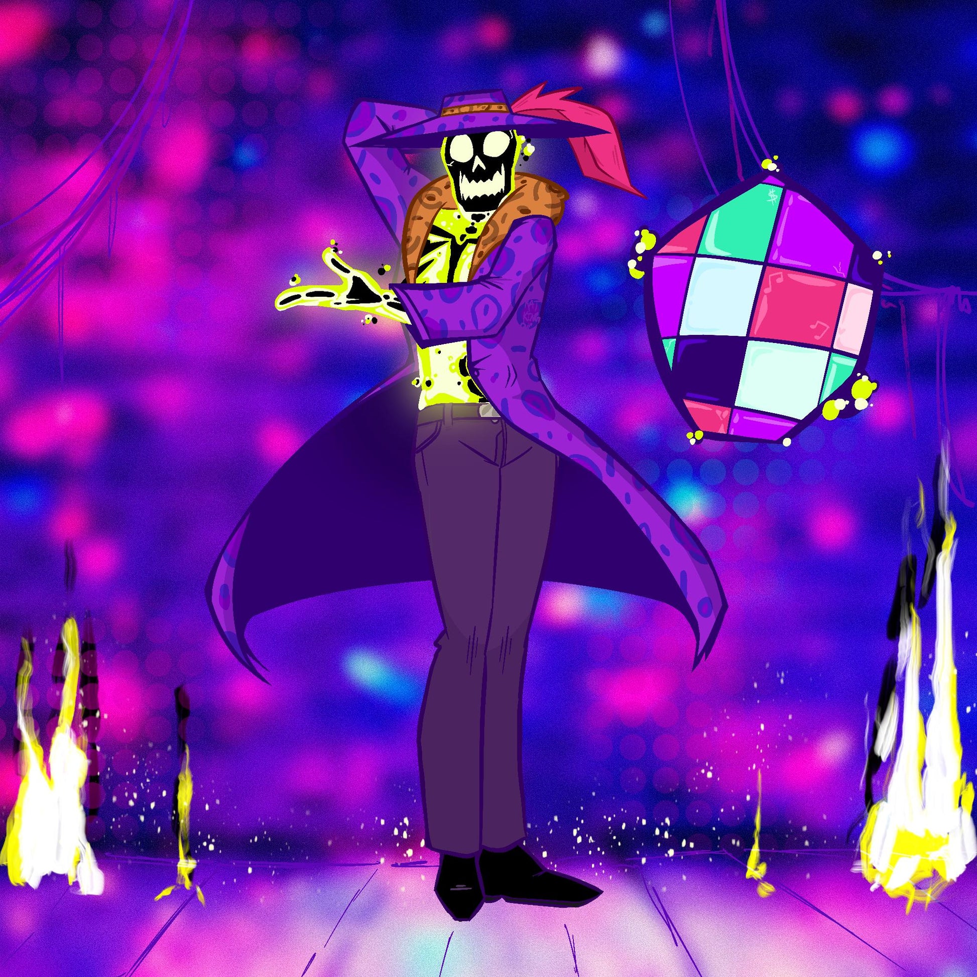 PREORDER|| Dr Phosphorus Pimp "Dancing" spinning 4" Acrylic Standee