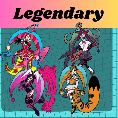 PREORDER|| Miku X Fizzarolli Helluva Boss Mystery Gatchapon 4" Acrylic Pins