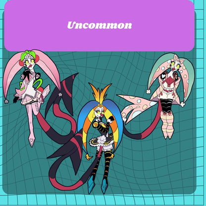 PREORDER|| Miku X Fizzarolli Helluva Boss Mystery Gatchapon 4" Acrylic Pins