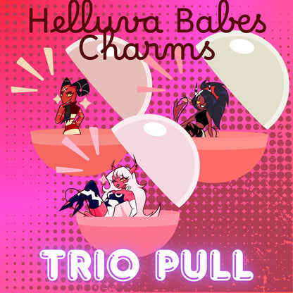 PREORDER|| Helluva Babes Pinup Gatcha: trio pull 4" mystery acrylic charms