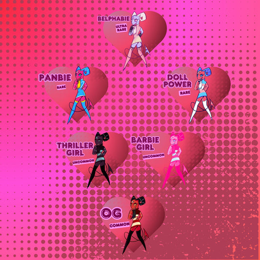 PREORDER|| Helluva Babes Gatcha Charms: Barbie Wire 4" mystery acrylic charms