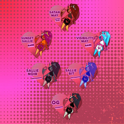 PREORDER|| Helluva Babes Pinup Gatcha: trio pull 4" mystery acrylic charms