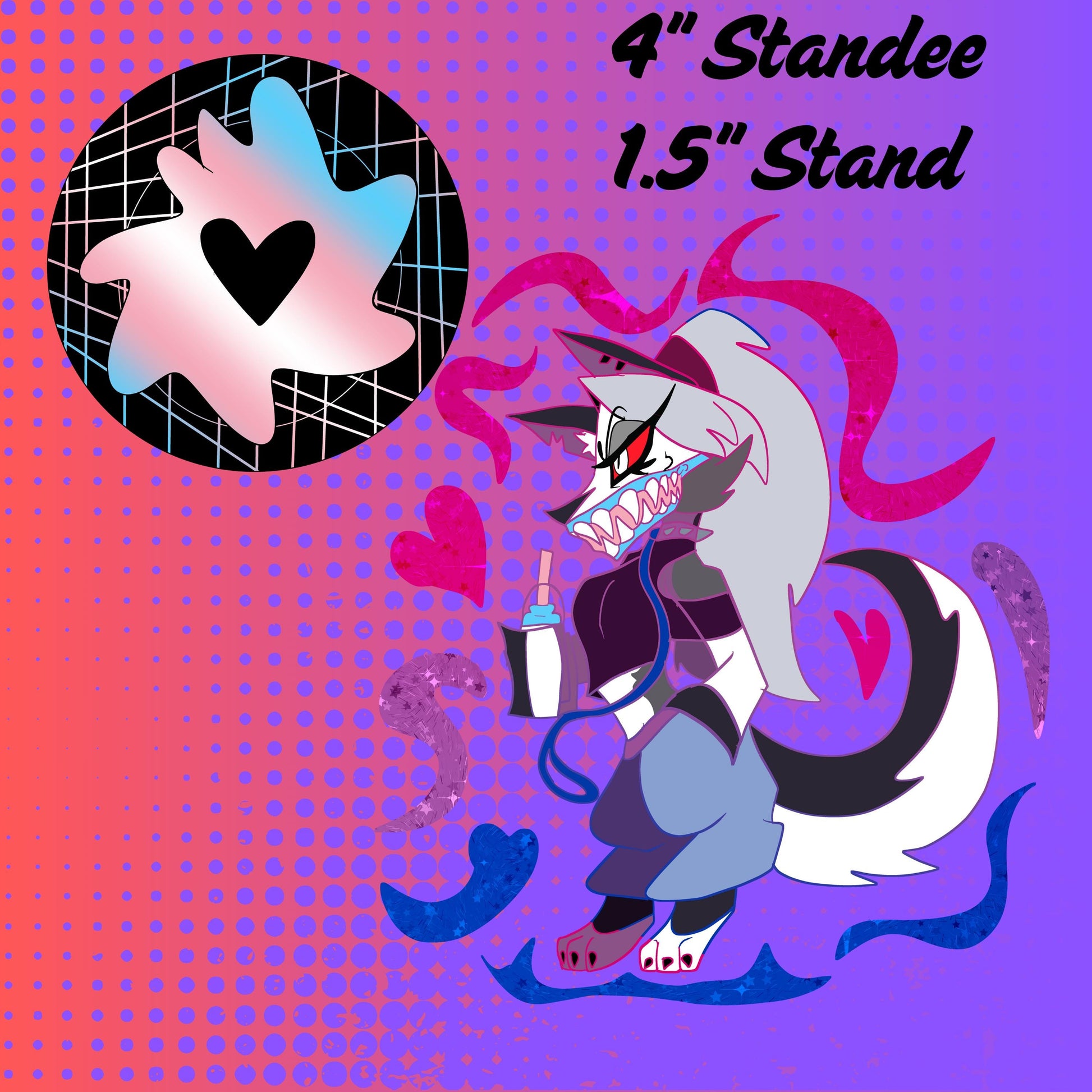 PREORDER|| Helluva Boss 4" mini pride acrylic standees