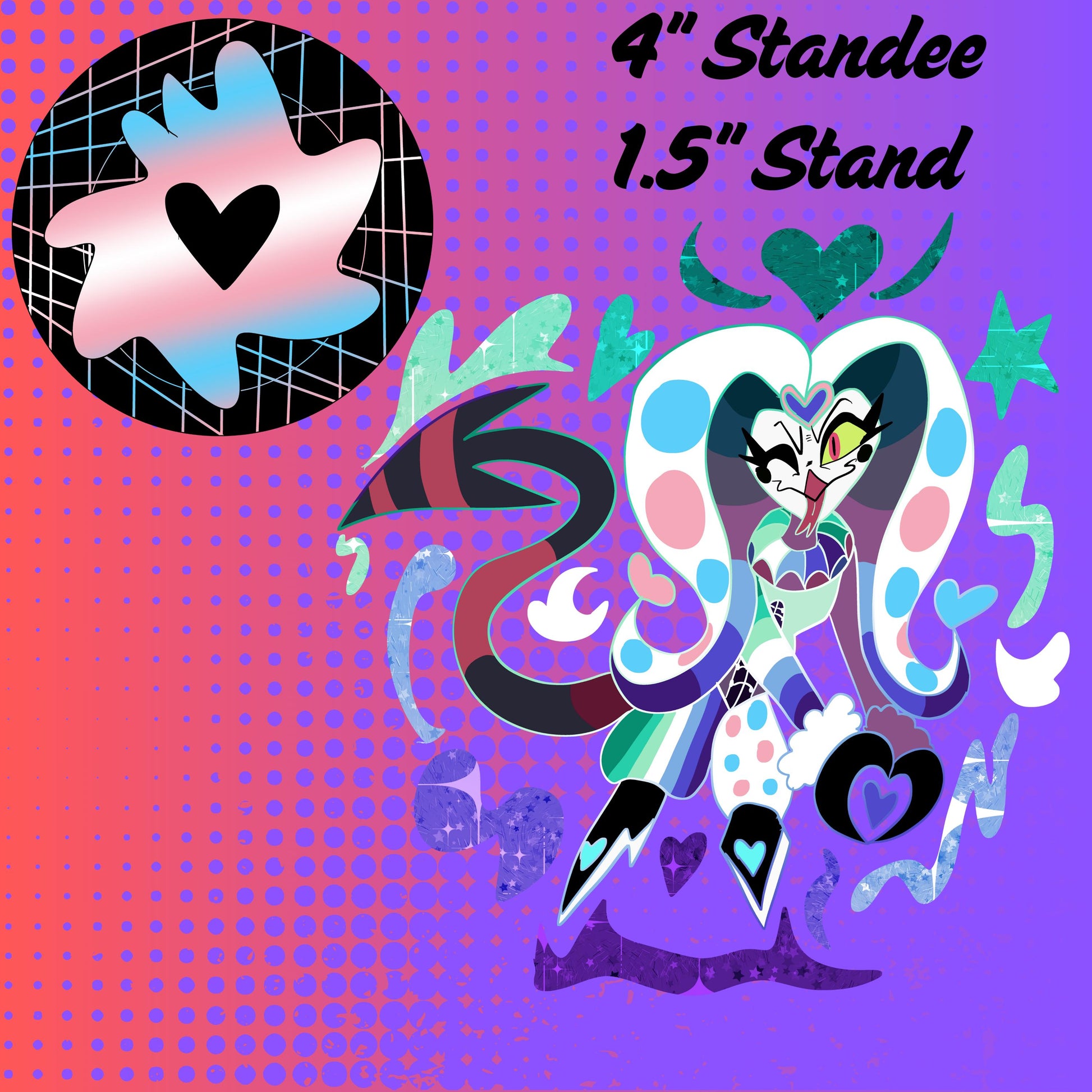 PREORDER|| Helluva Boss 4" mini pride acrylic standees