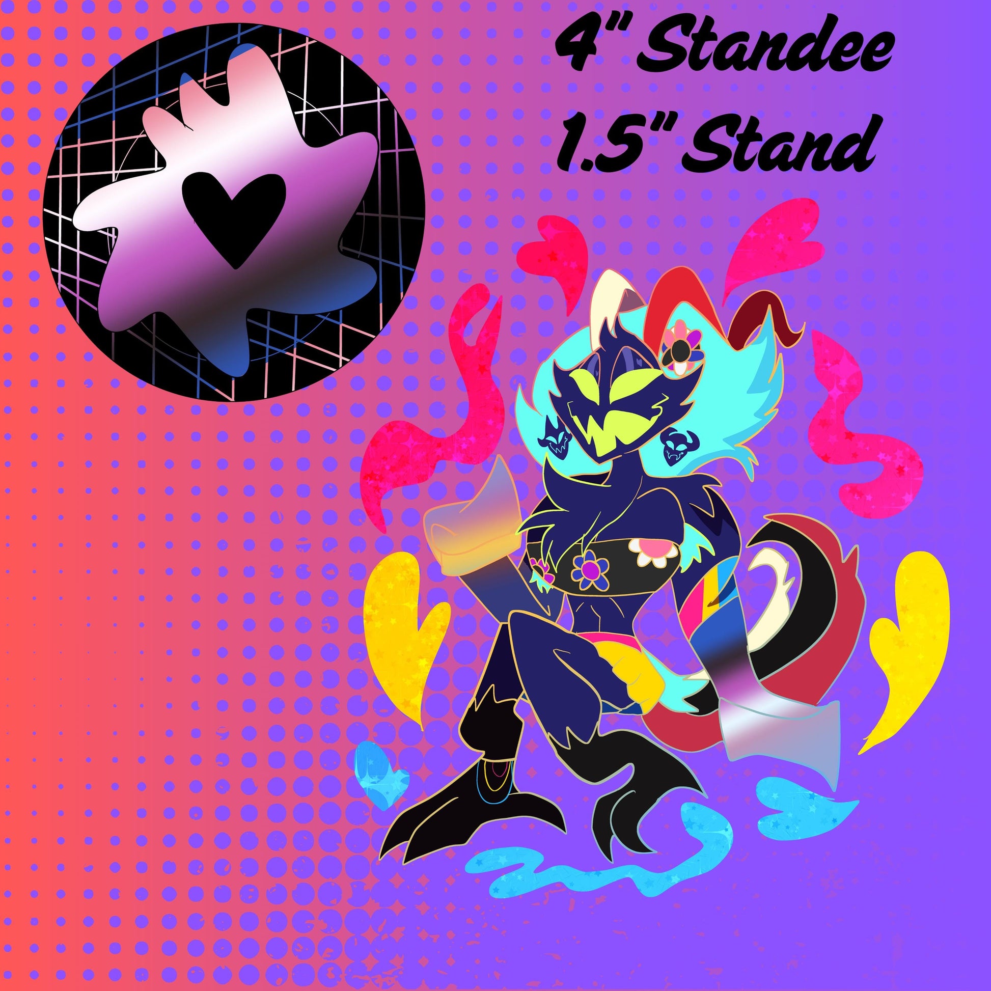 PREORDER|| Helluva Boss 4" mini pride acrylic standees