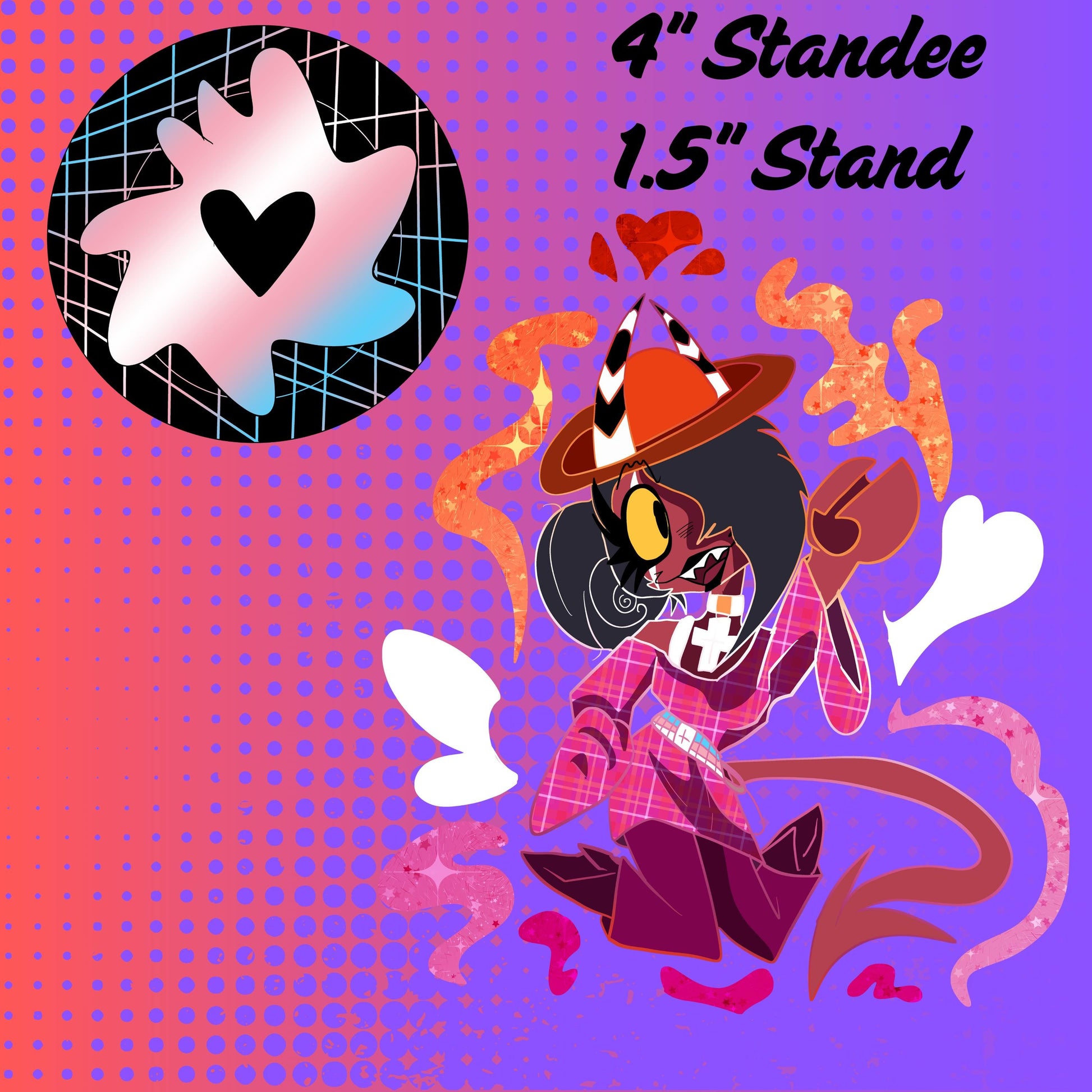 PREORDER|| Helluva Boss 4" mini pride acrylic standees