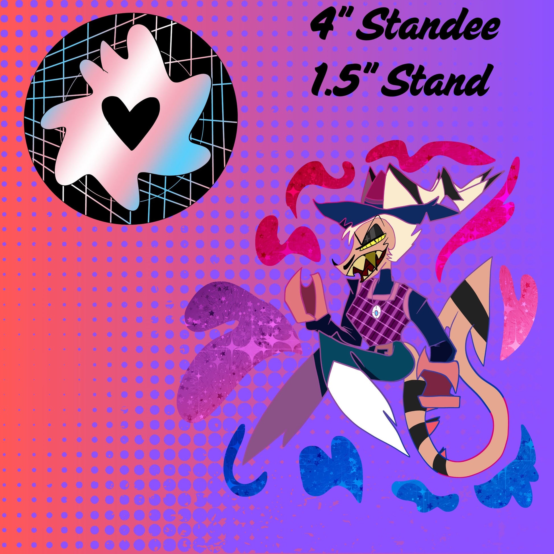 PREORDER|| Helluva Boss 4" mini pride acrylic standees