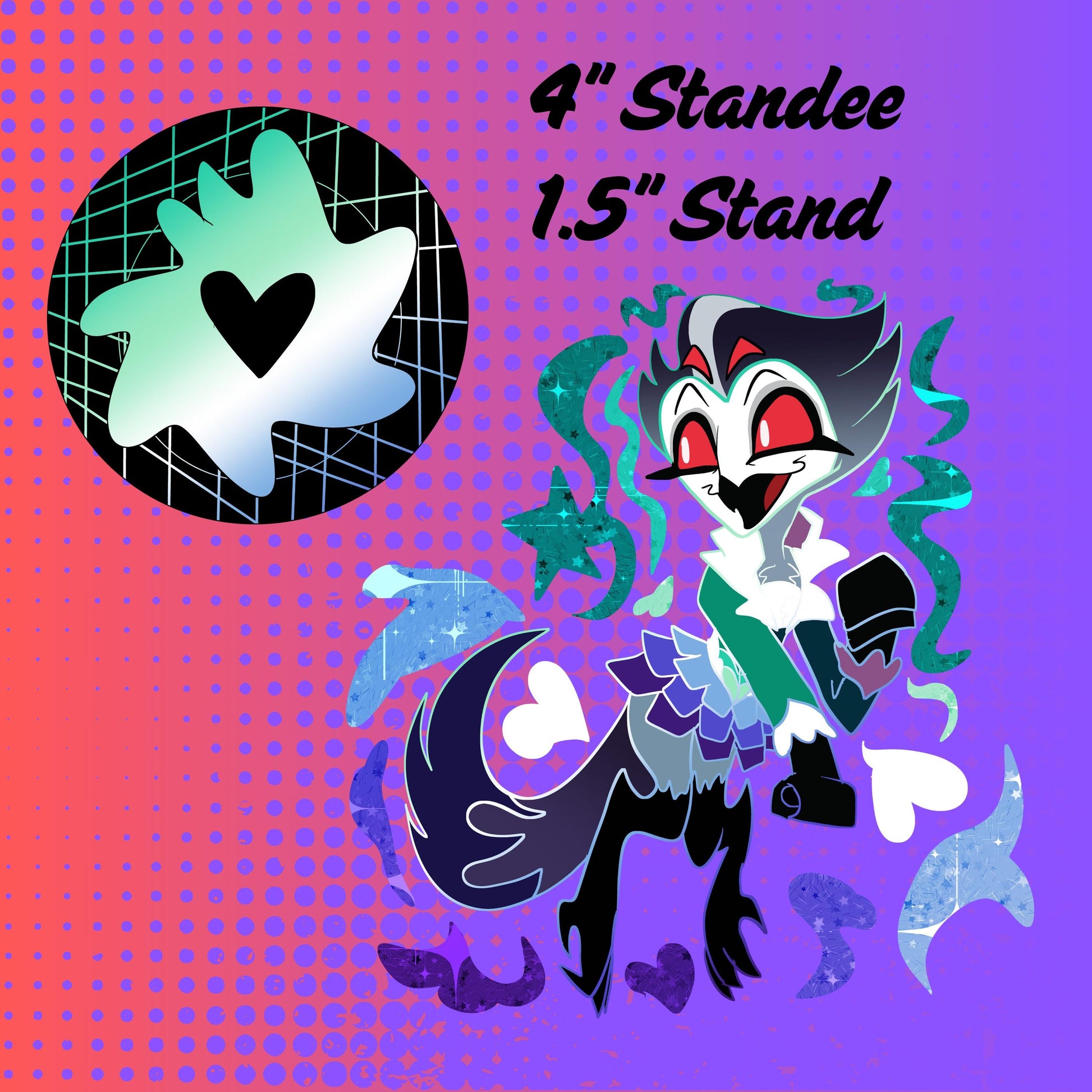 PREORDER|| Helluva Boss 4" mini pride acrylic standees