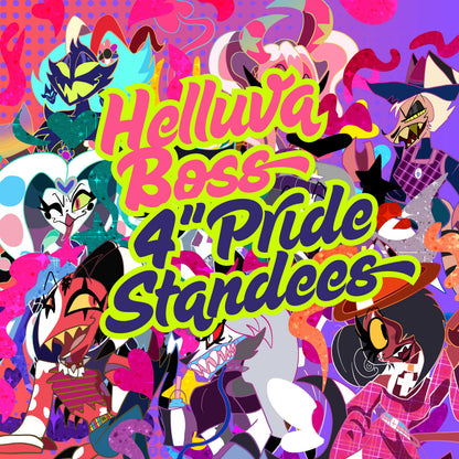 PREORDER|| Helluva Boss 4" mini pride acrylic standees